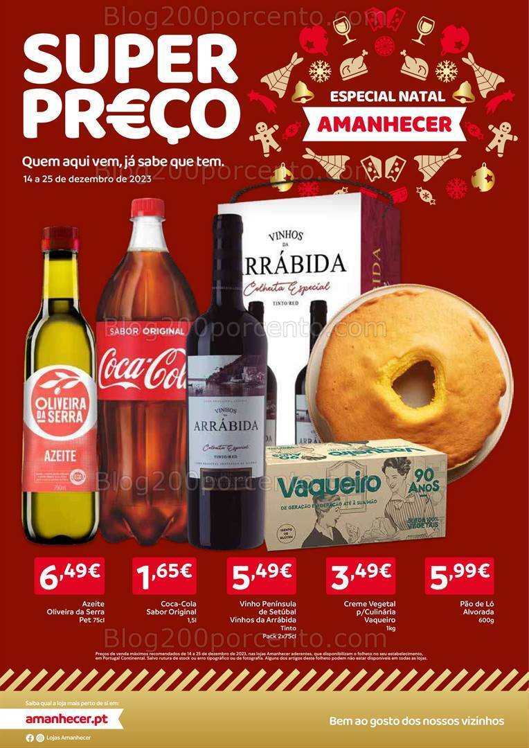 Antevisão Folheto AMANHECER Promoções de 14 a 25 dezembro