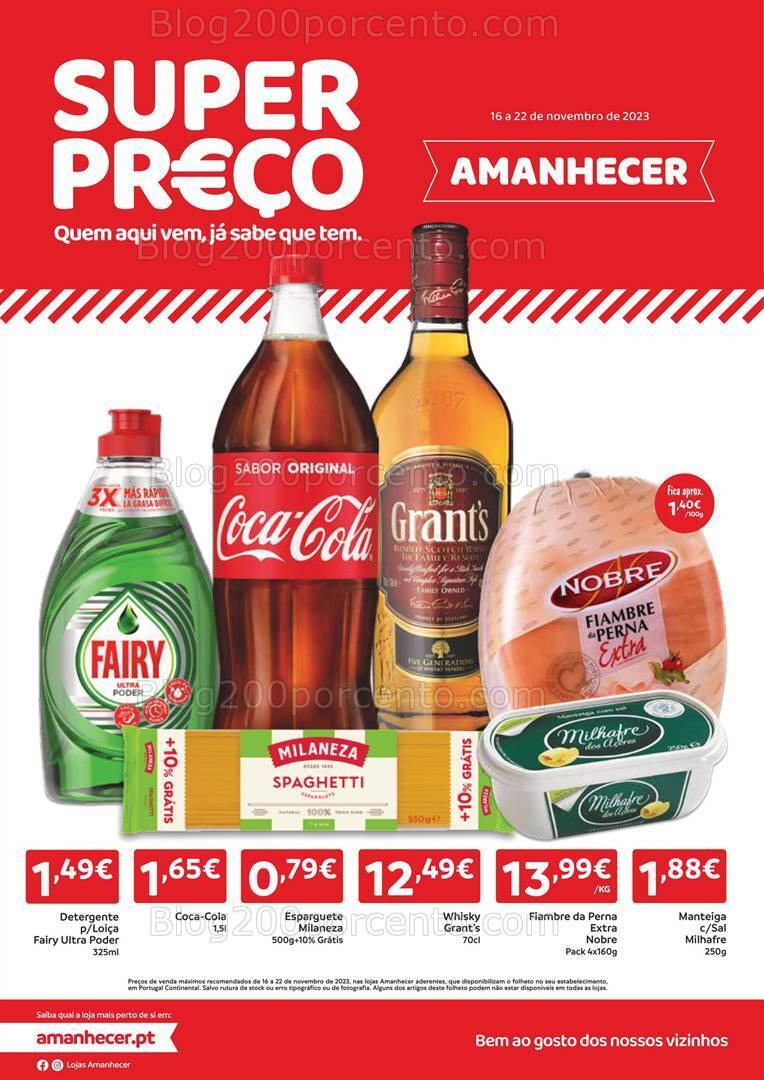 Antevisão Folheto AMANHECER Promoções de 16 a 22 novembro