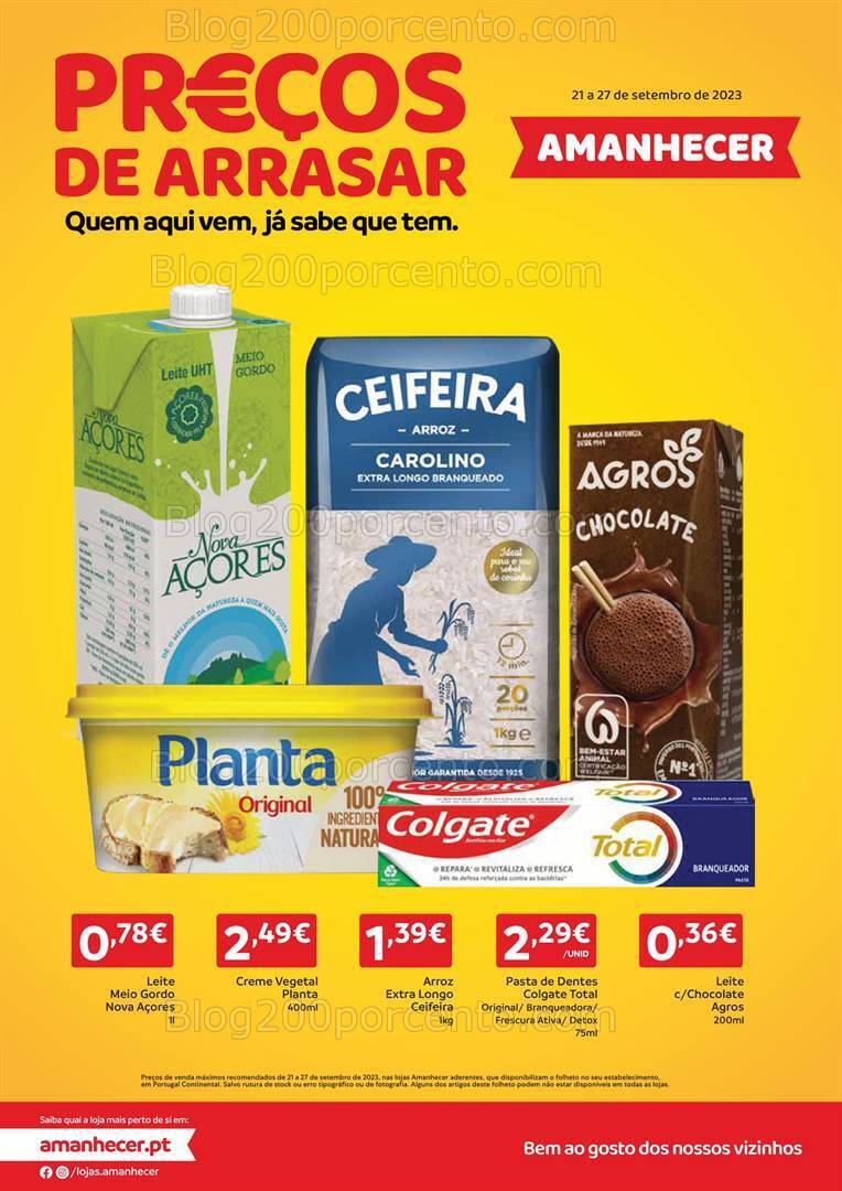 Antevisão Folheto AMANHECER Promoções de 21 a 27 setembro
