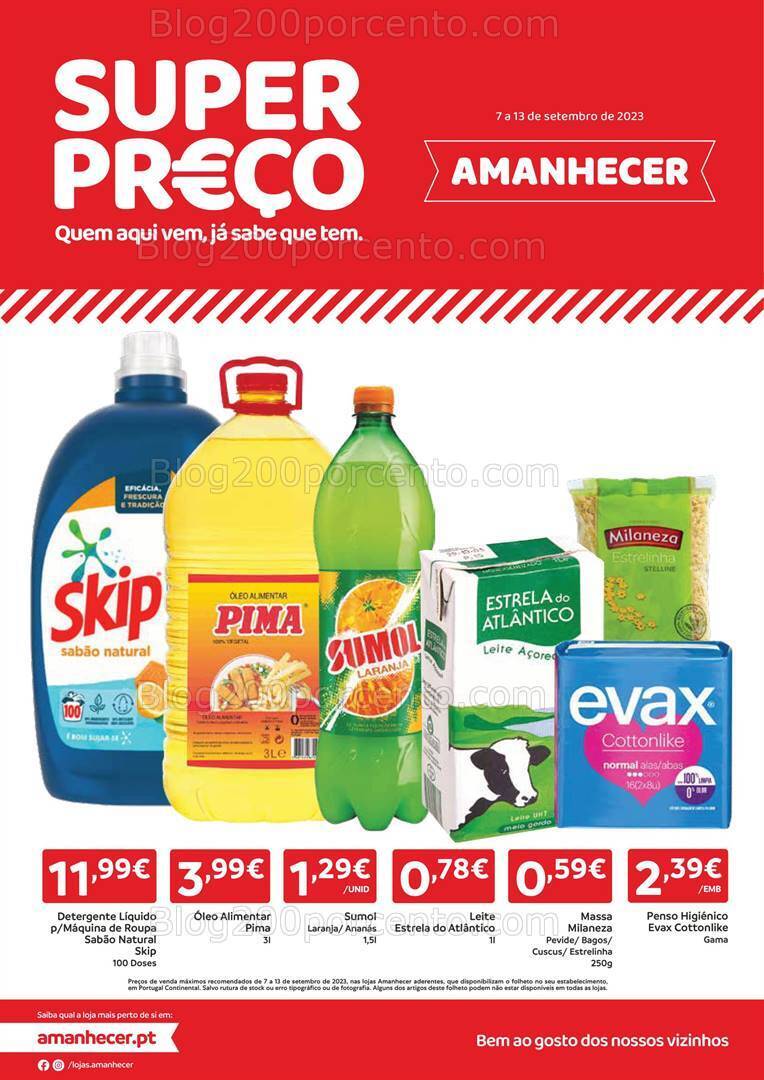 Antevisão Folheto AMANHECER Promoções de 7 a 13 setembro