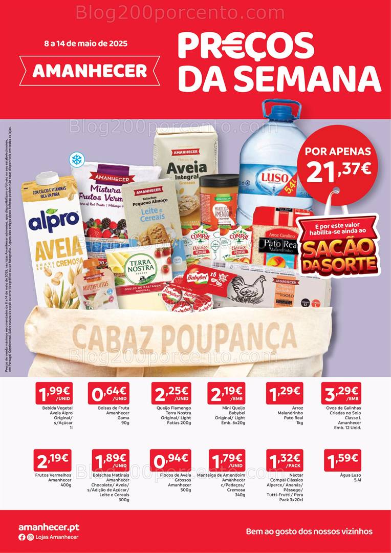 Antevisão Folheto AMANHECER Promoções de 8 a 14 maio