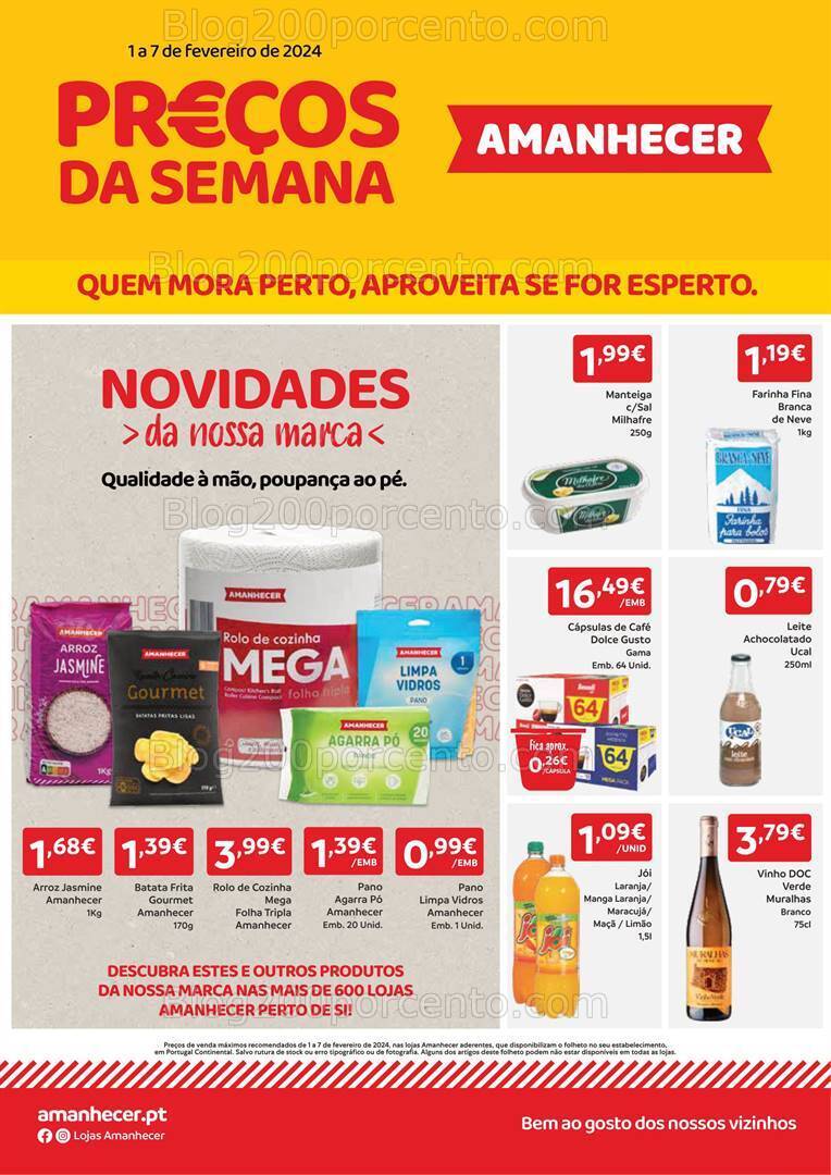 Antevisão Folheto AMANHECER Promoções de 1 a 7 fevereiro