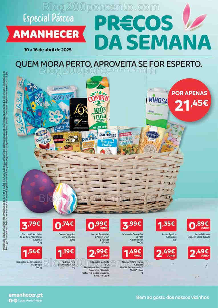 Antevisão Folheto AMANHECER Promoções de 10 a 16 abril