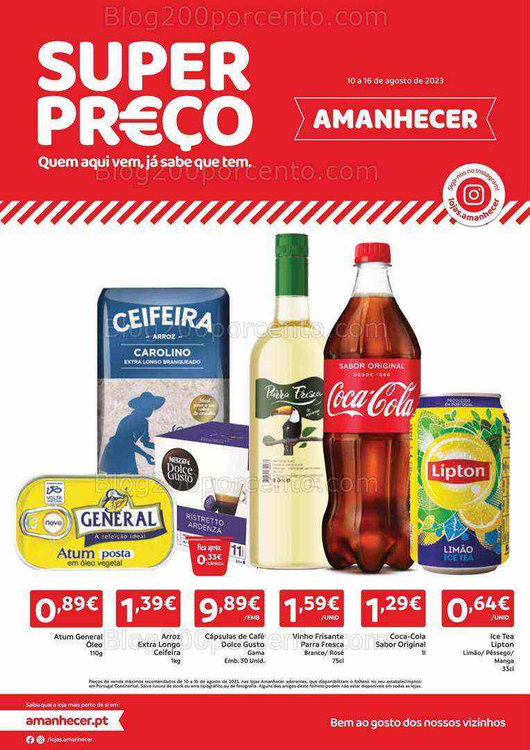 Antevisão Folheto AMANHECER Promoções de 10 a 16 agosto