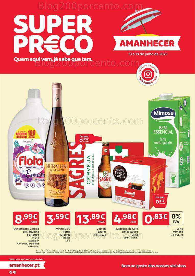 Antevisão Folheto AMANHECER Promoções de 13 a 19 julho
