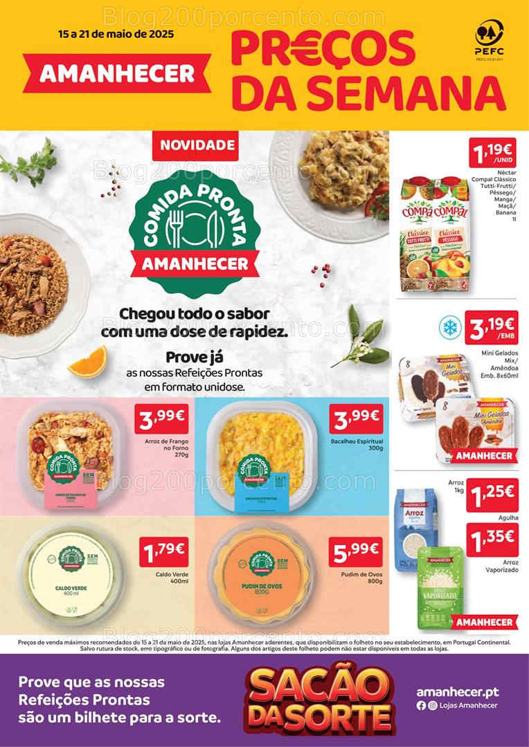 Antevisão Folheto AMANHECER Promoções até 15 a 21 maio