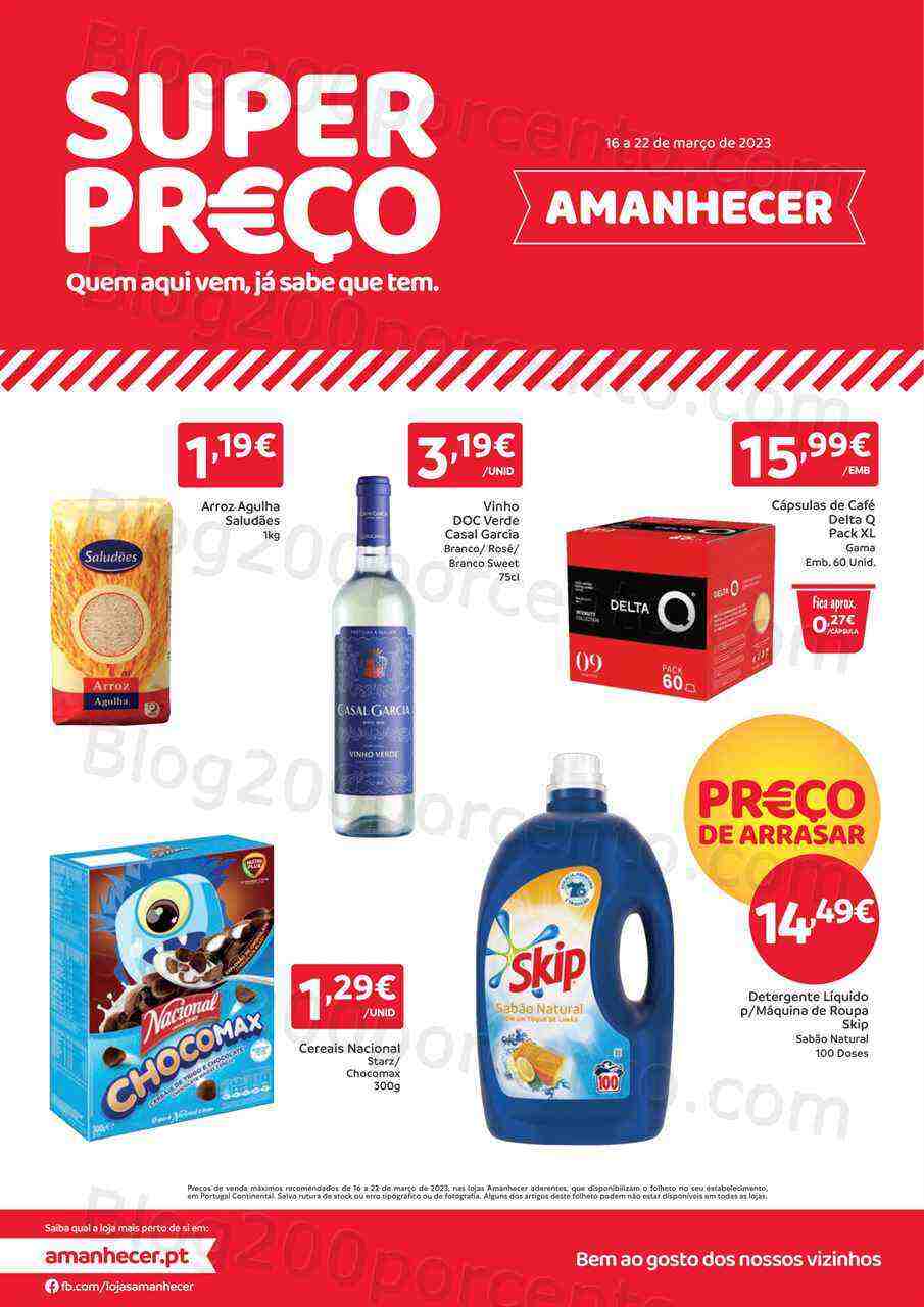 Antevisão Folheto AMANHECER Promoções de 16 a 22 março