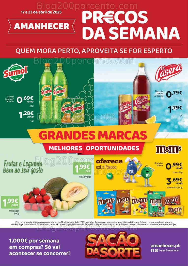 Antevisão Folheto AMANHECER Promoções 17 a 23 abril