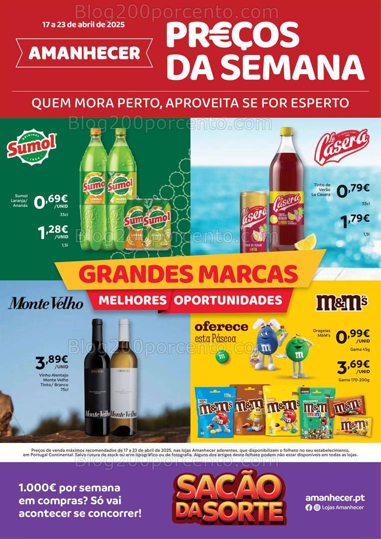 Antevisão Folheto AMANHECER Promoções 17 a 23 abril