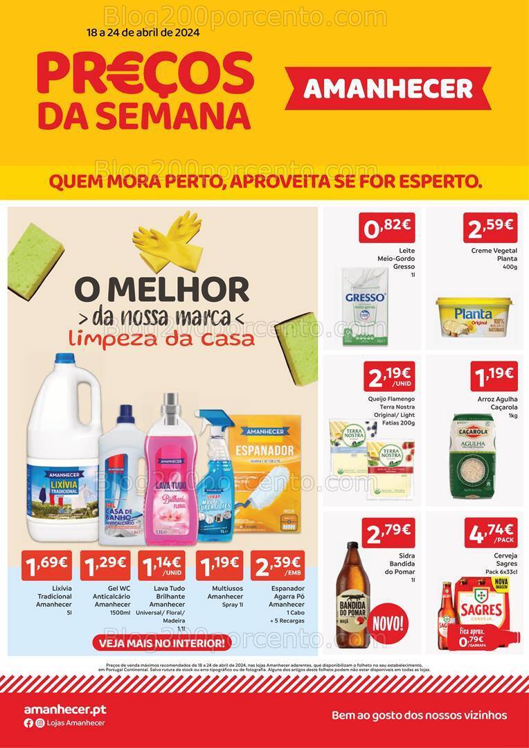 Antevisão Folheto AMANHECER Promoções de 18 a 24 abril