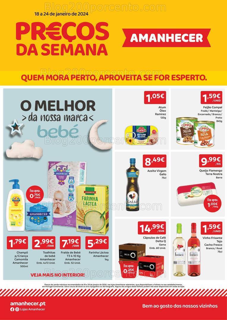 Antevisão Folheto AMANHECER Promoções 18 a 24 janeiro