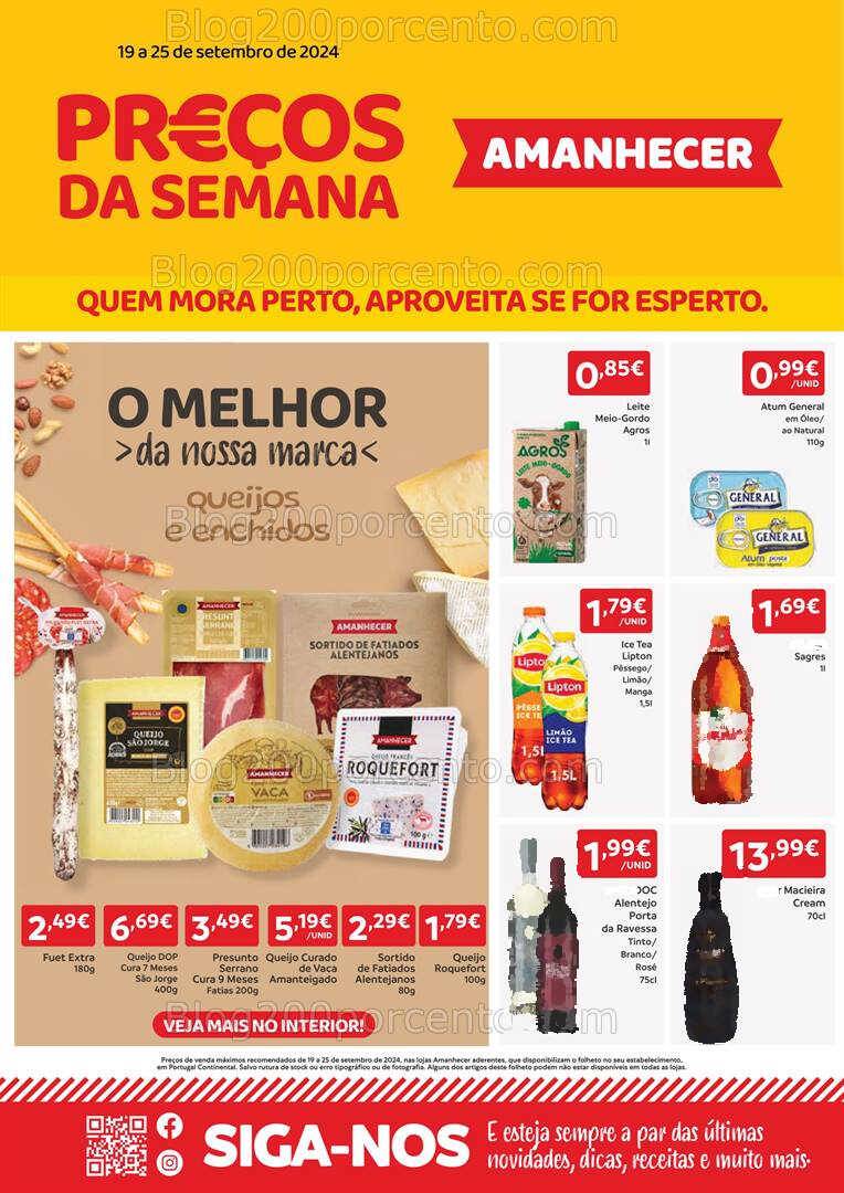 Antevisão Folheto AMANHECER Promoções de 19 a 25 setembro