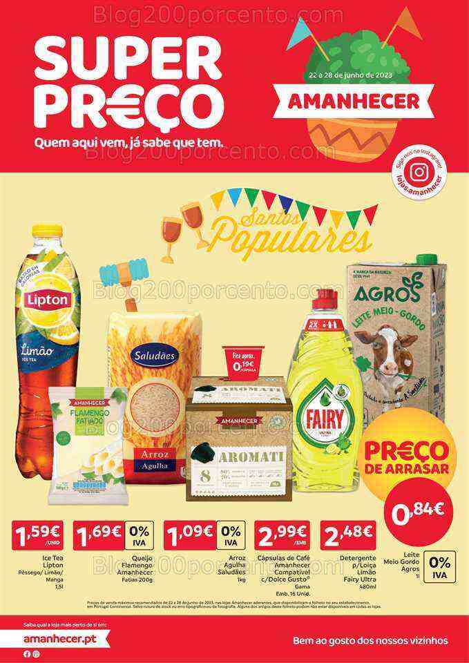 Antevisão Folheto AMANHECER Promoções de 22 a 28 junho