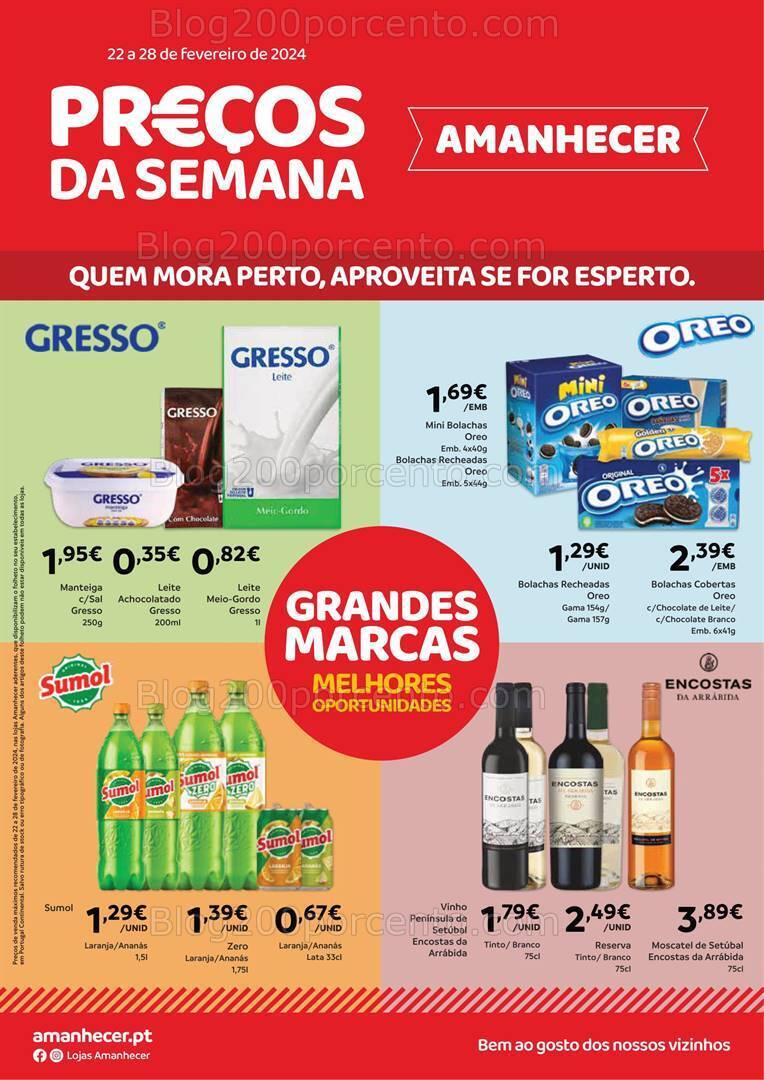 Antevisão Folheto AMANHECER Promoções de 22 a 28 fevereiro