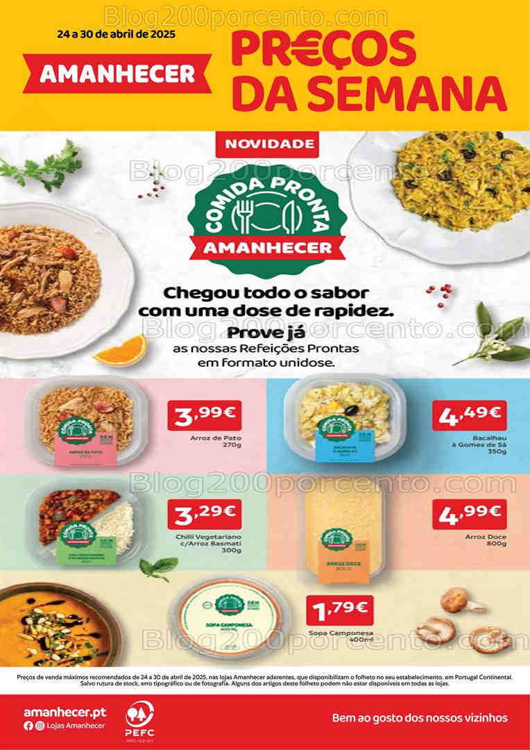 Antevisão Folheto AMANHECER Promoções de 24 a 30 abril