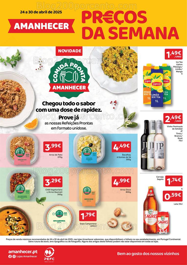 Antevisão Folheto AMANHECER Promoções de 24 a 30 abril