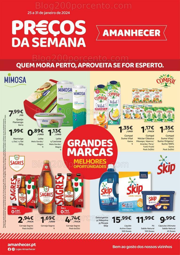 Antevisão Folheto AMANHECER Promoções de 25 a 31 janeiro