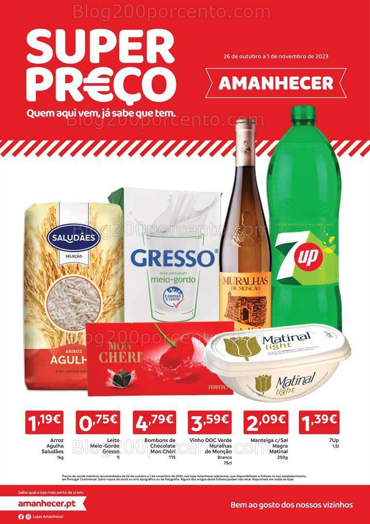 Antevisão Folheto AMANHECER Promoções de 26 outubro a 1 novembro