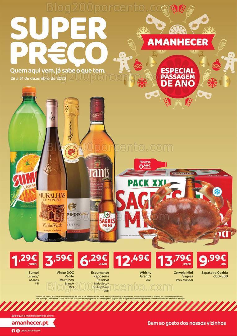 Antevisão Folheto AMANHECER  Promoções de 26 a 31 dezembro a 4 janeir