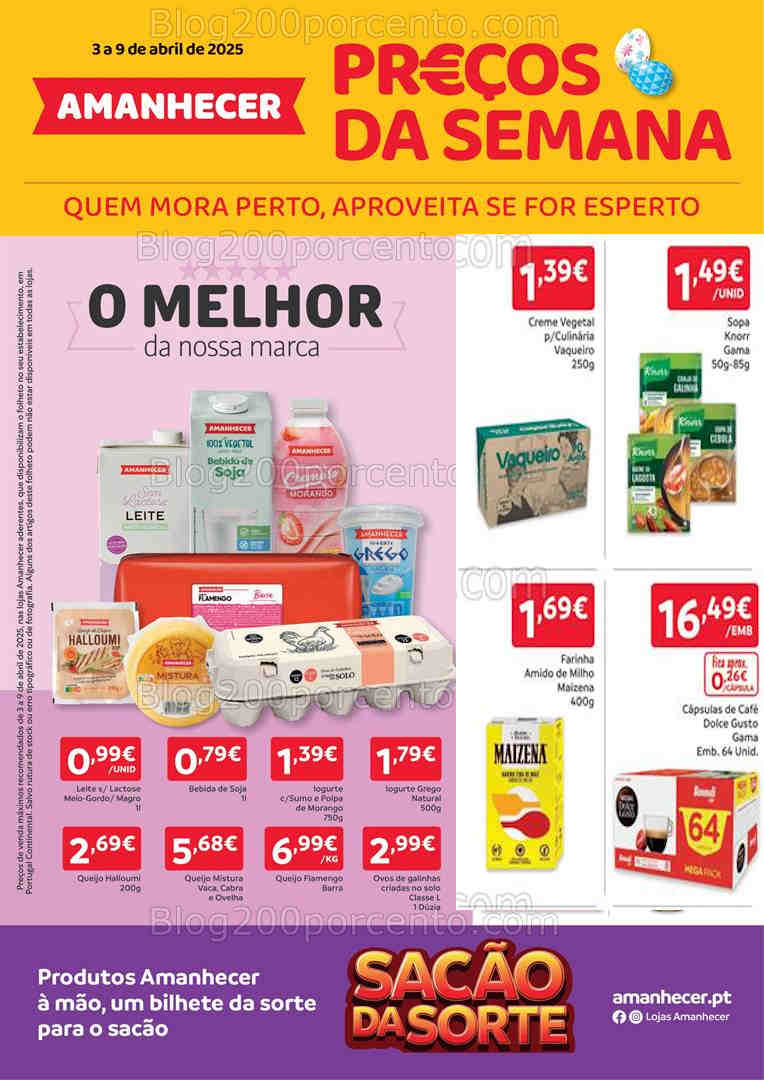 Antevisão Folheto AMANHECER Promoções de 3 a 9 abril