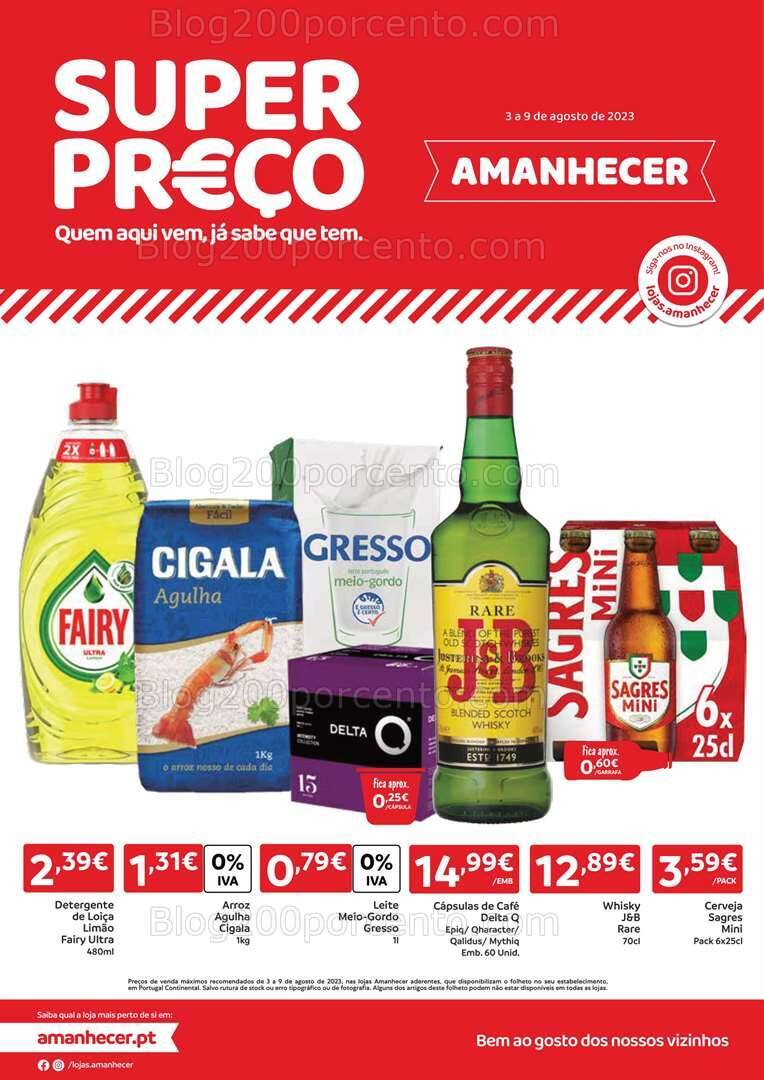 Antevisão Folheto AMANHECER Promoções de 3 a 9 agosto