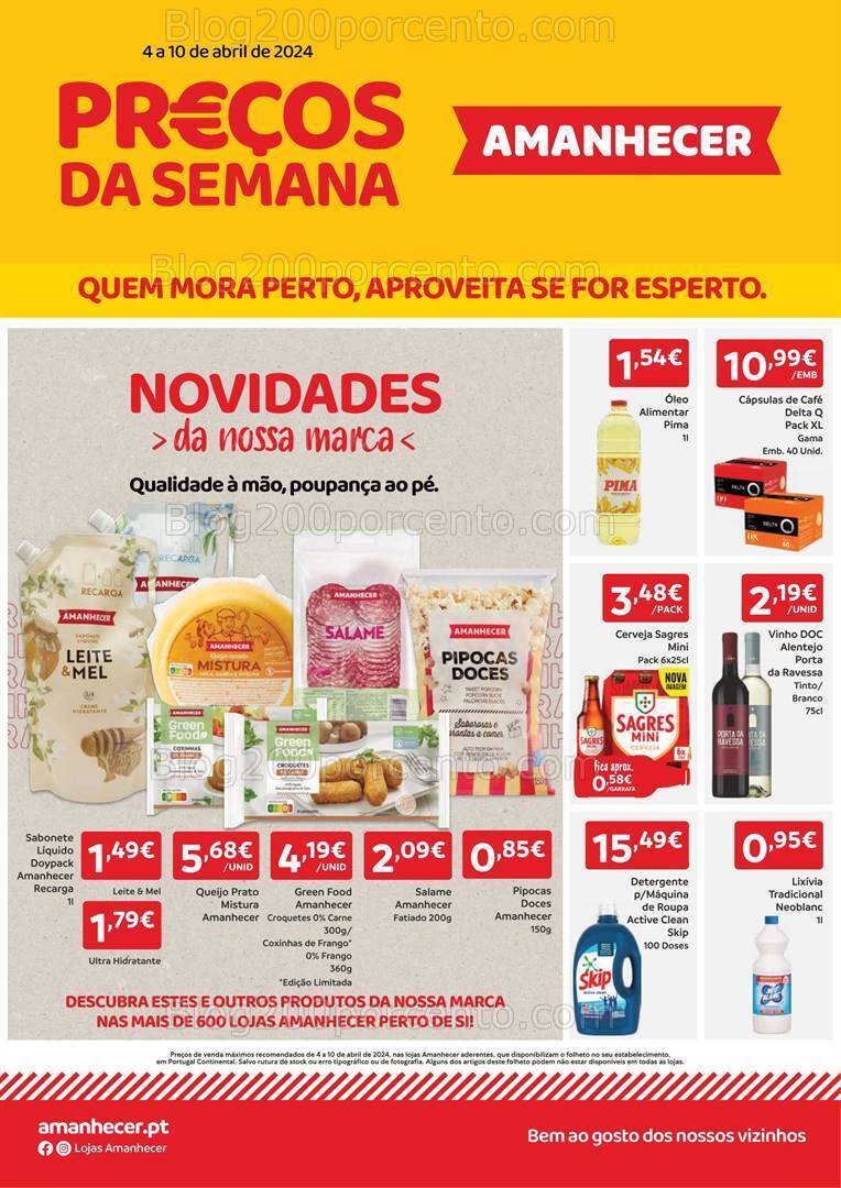 Antevisão Folheto AMANHECER Promoções de 4 a 10 abril