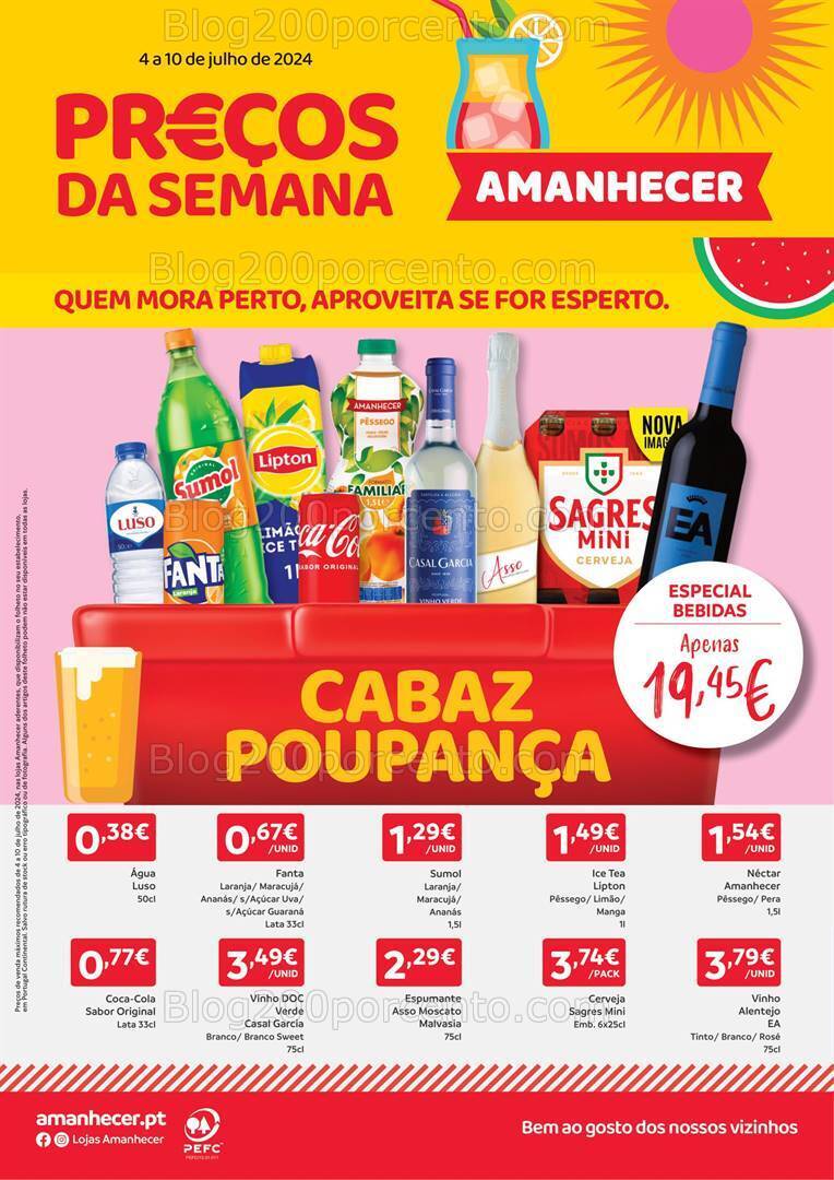 Antevisão Folheto AMANHECER Promoções de 4 a 10 julho