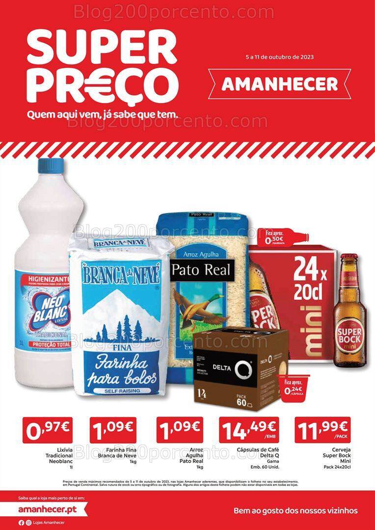 Antevisão Folheto AMANHECER Promoções de 5 a 11 outubro