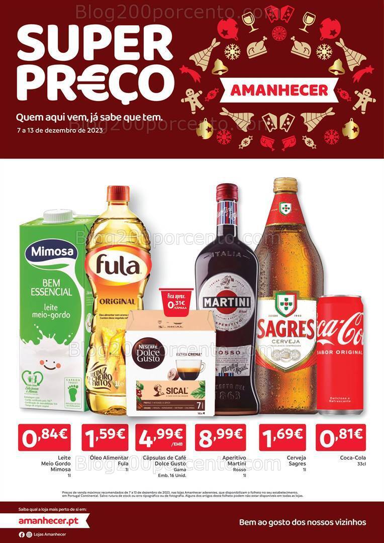 Antevisão Folheto AMANHECER Promoções 7 a 13 dezembro