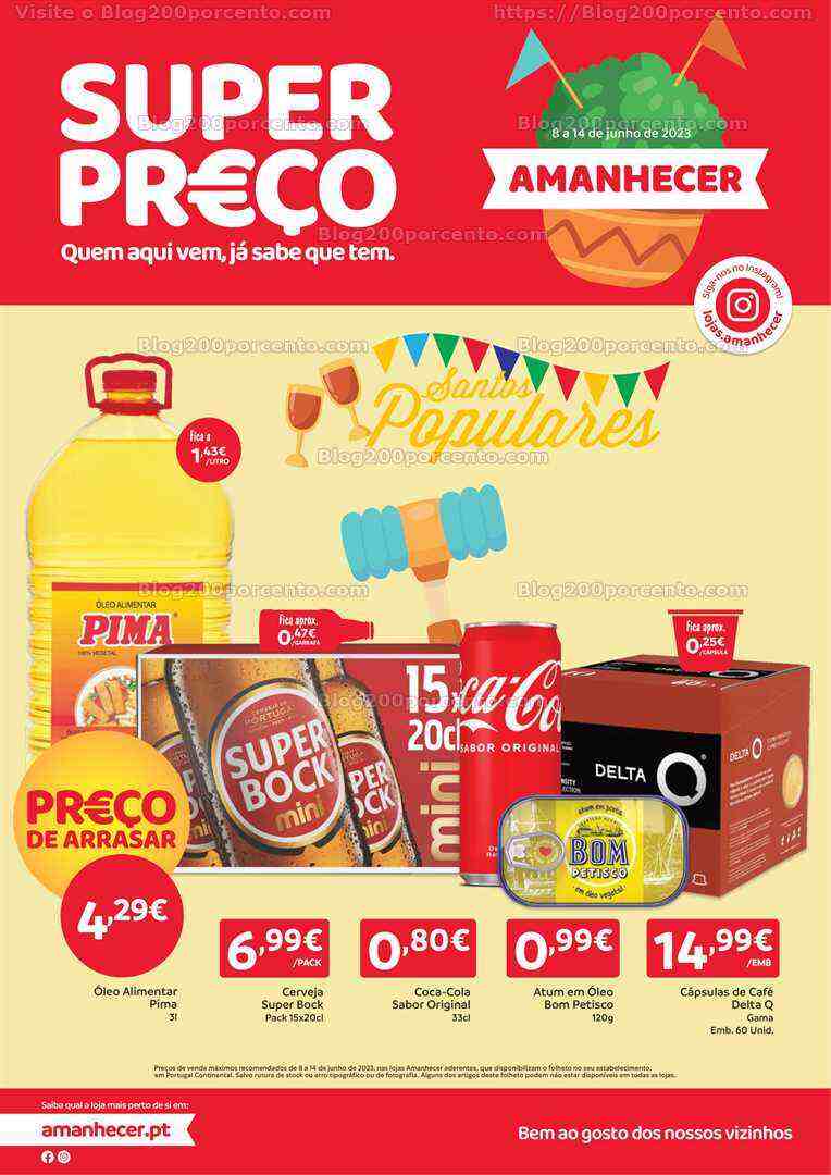 Antevisão Folheto AMANHECER Promoções de 8 a 14 junho