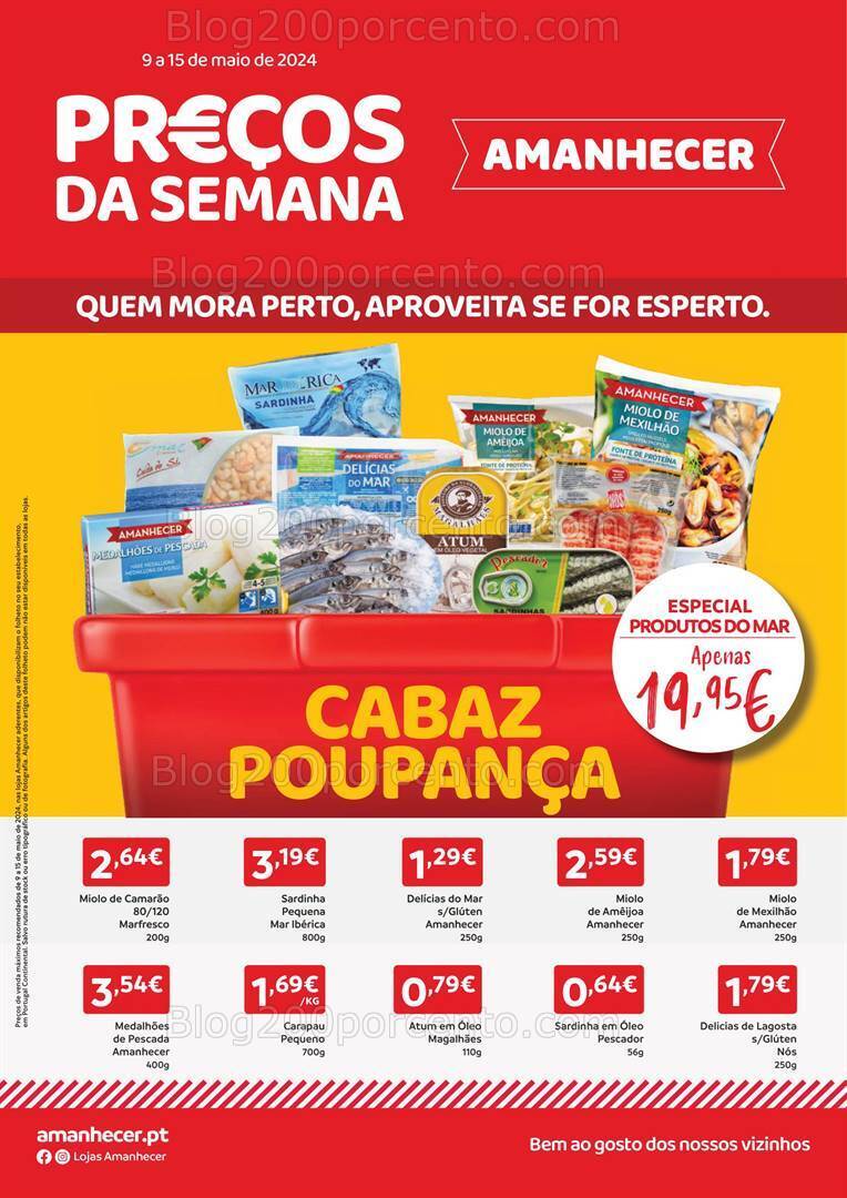 Antevisão Folheto AMANHECER Promoções de 9 a 15 maio