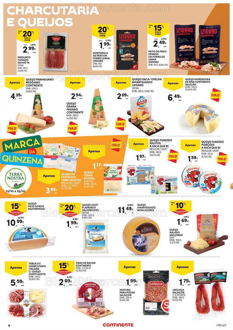 Antevisão Folheto CONTINENTE Açores Promoções de 12 a 25 outubro