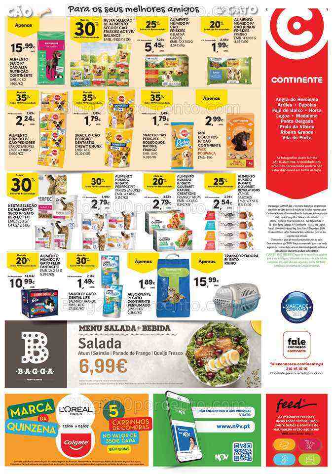 Antevisão Folheto CONTINENTE Açores Promoções até 5 julho