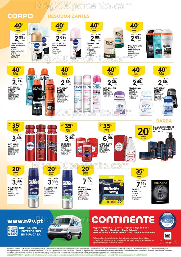 Antevisão Folheto CONTINENTE Beleza Açores Promoções até 21 agosto