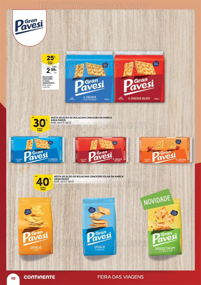 Antevisão Folheto CONTINENTE Extra Feira das Viagens Promoções até 12 maio