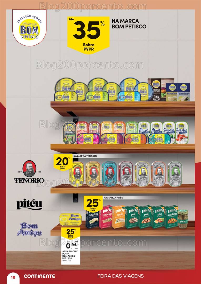 Antevisão Folheto CONTINENTE Extra Feira das Viagens Promoções até 12 maio