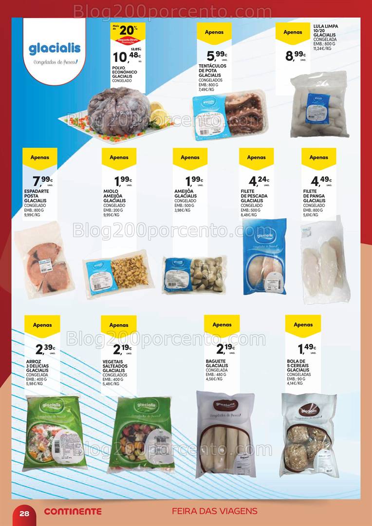 Antevisão Folheto CONTINENTE Extra Feira das Viagens Promoções até 12 maio