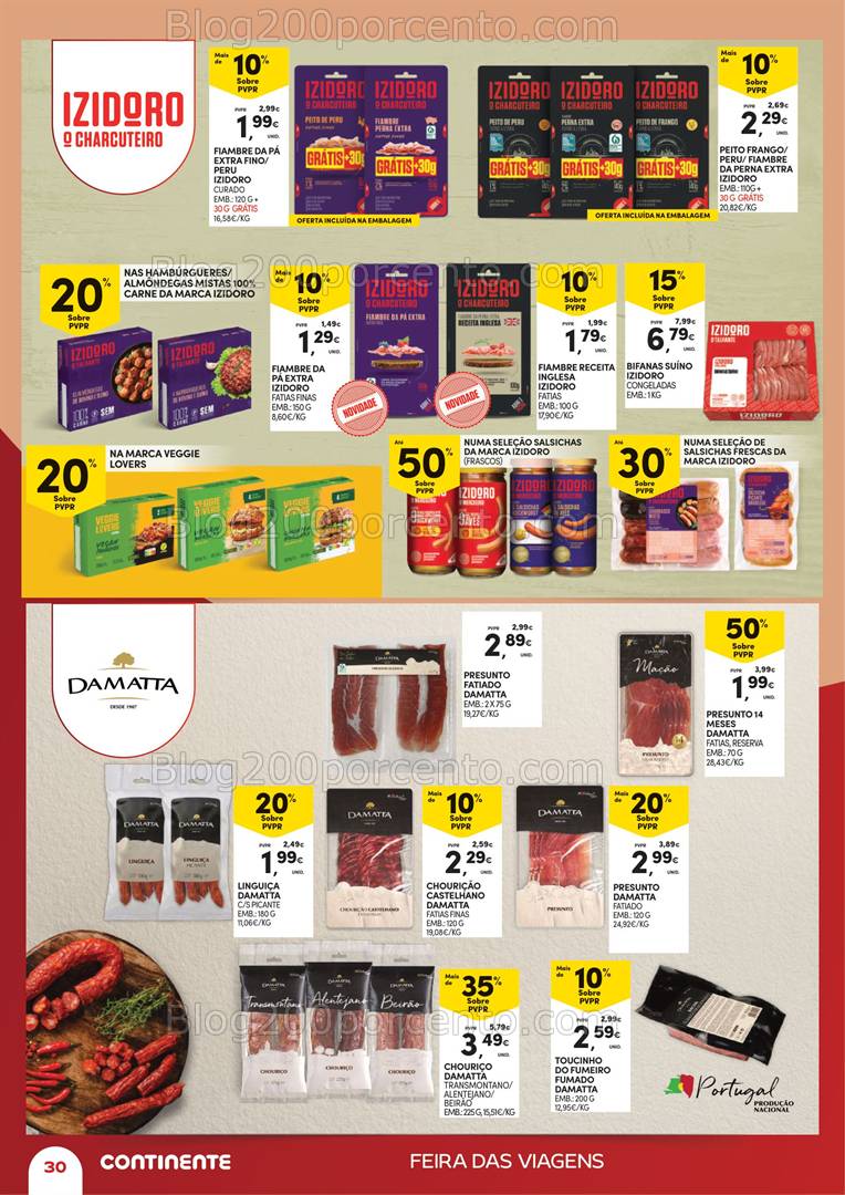 Antevisão Folheto CONTINENTE Extra Feira das Viagens Promoções até 12 maio