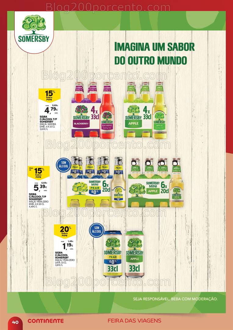 Antevisão Folheto CONTINENTE Extra Feira das Viagens Promoções até 12 maio