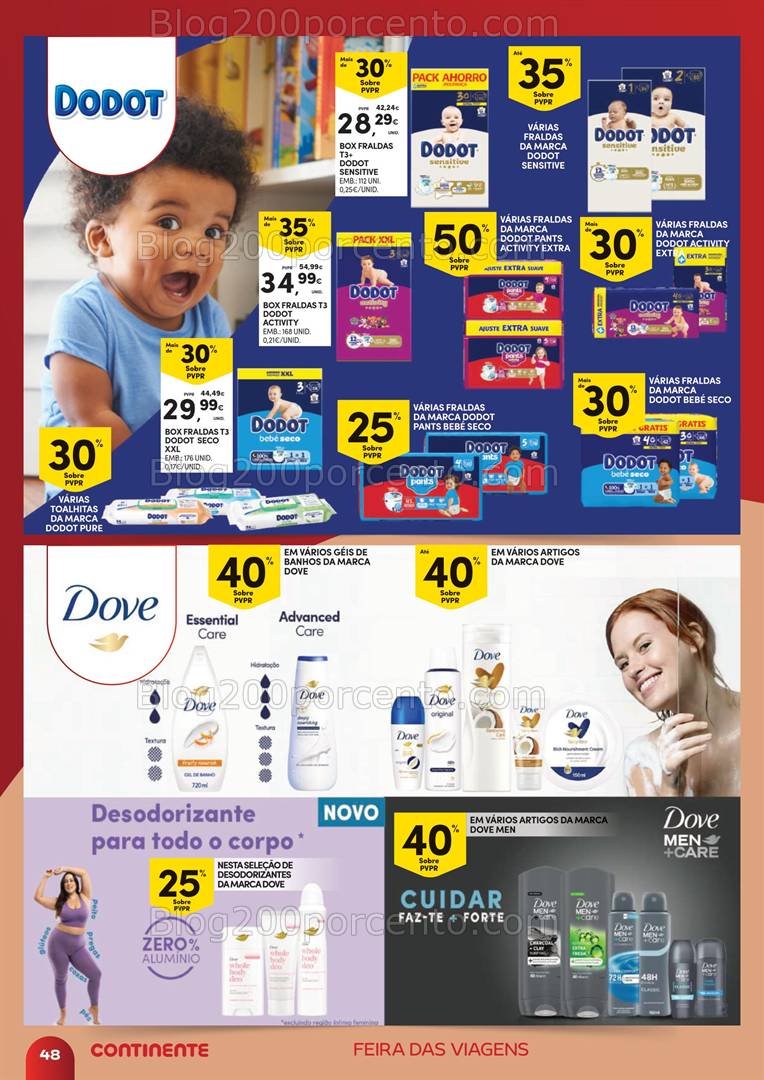 Antevisão Folheto CONTINENTE Extra Feira das Viagens Promoções até 12 maio