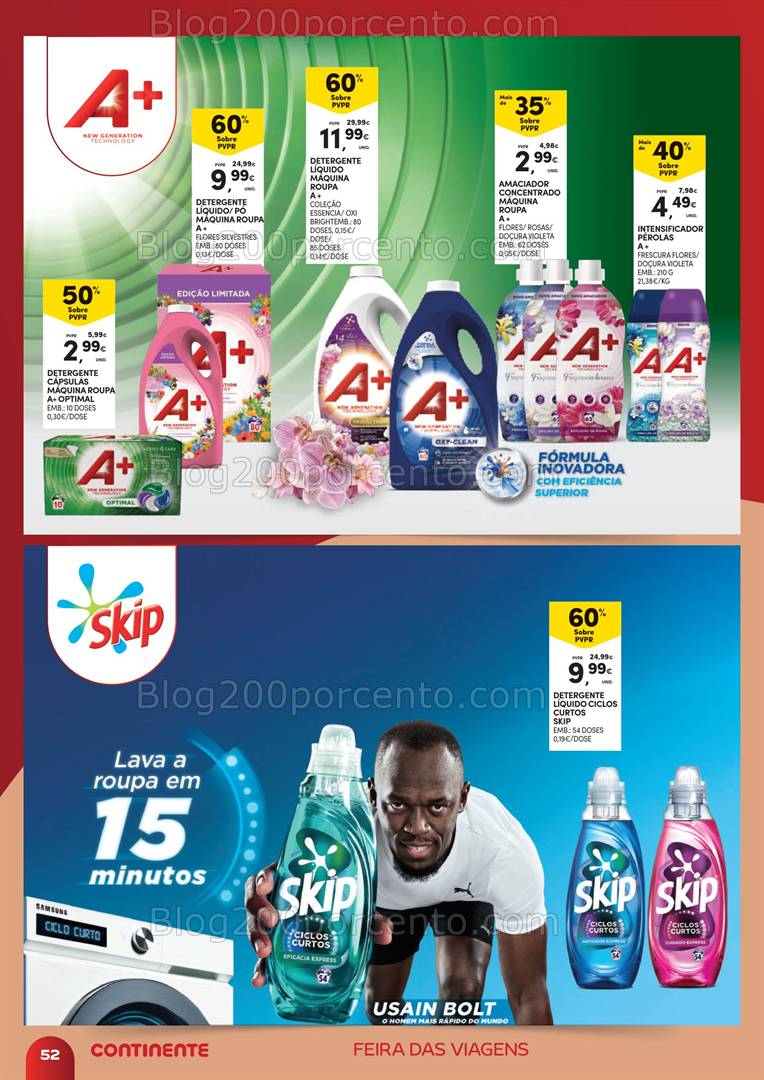Antevisão Folheto CONTINENTE Extra Feira das Viagens Promoções até 12 maio
