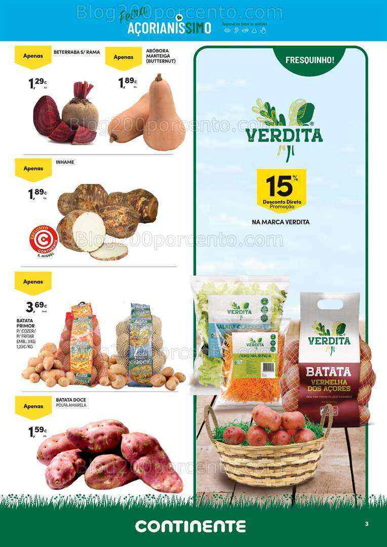 Antevisão Folheto CONTINENTE Açores Promoções de 1 a 21 agosto