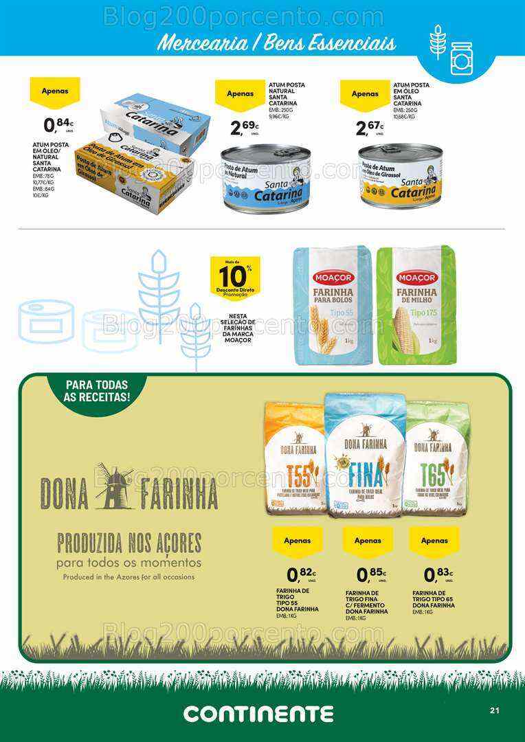 Antevisão Folheto CONTINENTE Açores Promoções de 1 a 21 agosto