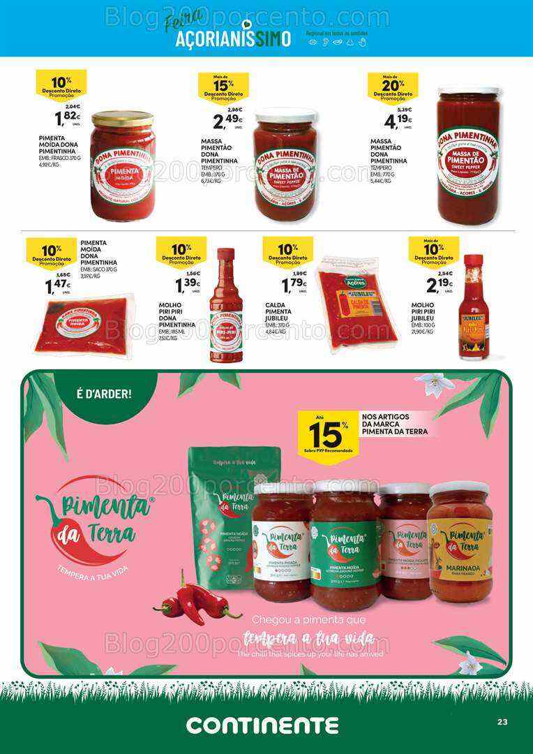Antevisão Folheto CONTINENTE Açores Promoções de 1 a 21 agosto