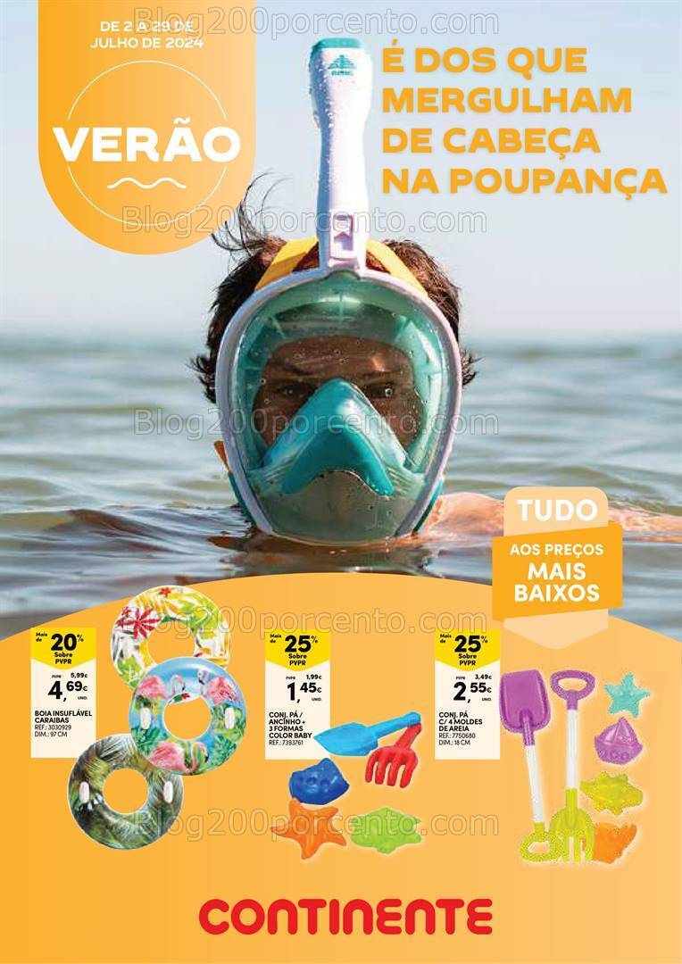 Antevisão Folheto CONTINENTE Açores Férias de Verão Promoções de 2 a 29 julho