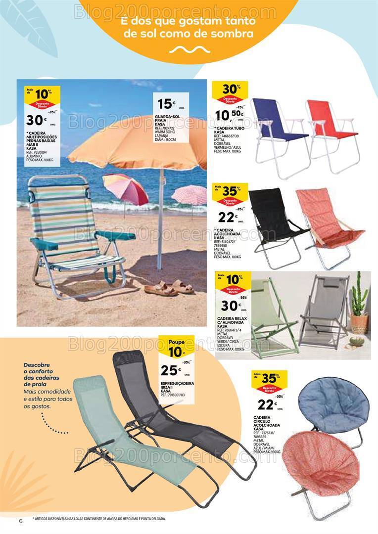 Antevisão Folheto CONTINENTE Açores Férias de Verão Promoções de 2 a 29 julho