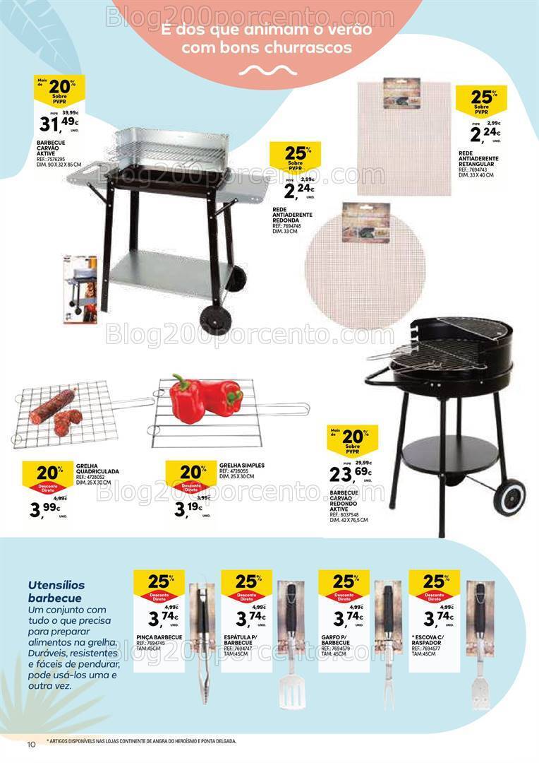 Antevisão Folheto CONTINENTE Açores Férias de Verão Promoções de 2 a 29 julho