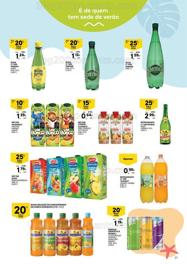 Antevisão Folheto CONTINENTE Açores Férias de Verão Promoções de 2 a 29 julho