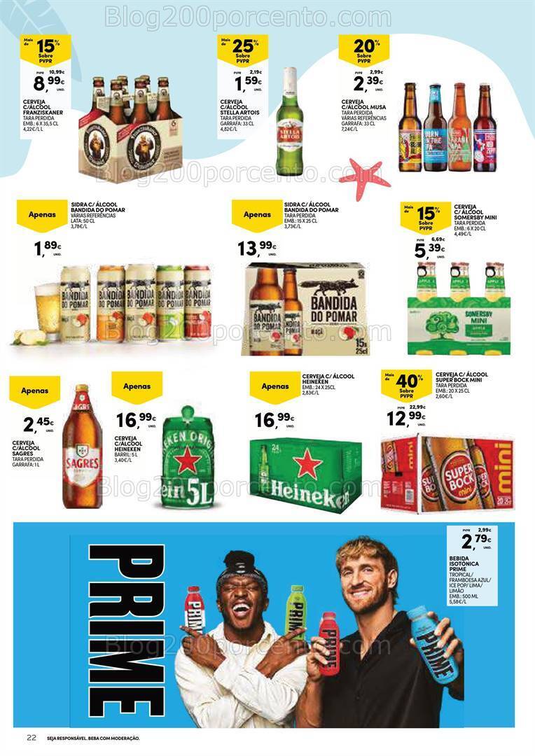 Antevisão Folheto CONTINENTE Açores Férias de Verão Promoções de 2 a 29 julho