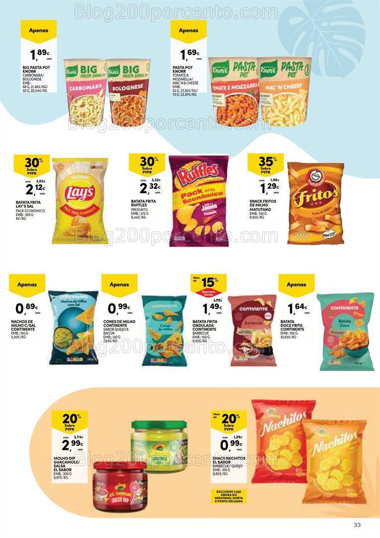 Antevisão Folheto CONTINENTE Açores Férias de Verão Promoções de 2 a 29 julho